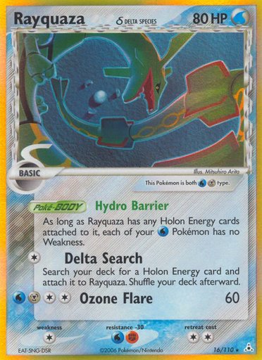 Rayquaza (Delta Species) 16/110 card from Holon Phantoms