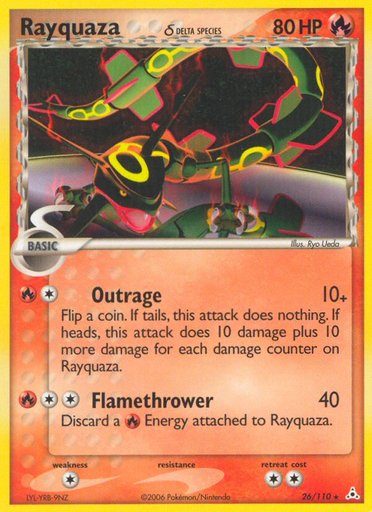 Rayquaza (Delta Species) 26/110 card from Holon Phantoms