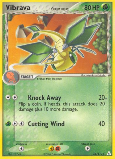 Vibrava (Delta Species) 54/110 card from Holon Phantoms
