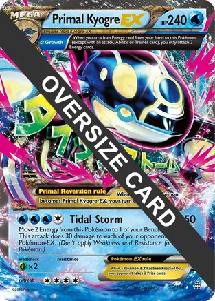Primal Kyogre EX 055/160 card from Jumbo Cards