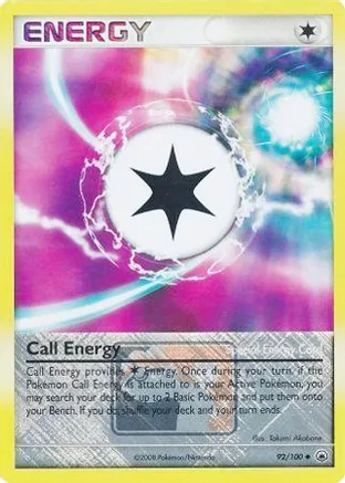 Call Energy (League Promo) 092/100 card from League & Championship Cards