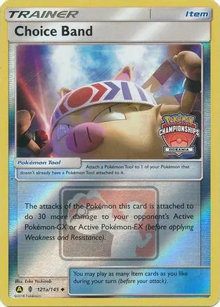 Choice Band (Oceania Championships) 121a/145 card from League & Championship Cards