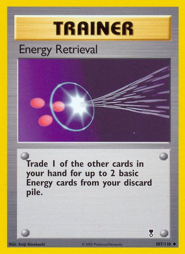 Energy Retrieval 107/110 card from Legendary Collection