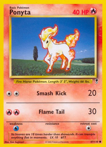 Ponyta 087/110 card from Legendary Collection