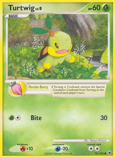 Turtwig (78) 78/100 card from Majestic Dawn