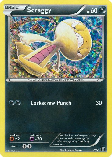 Scraggy 007/012 card from McDonald's Promos 2016