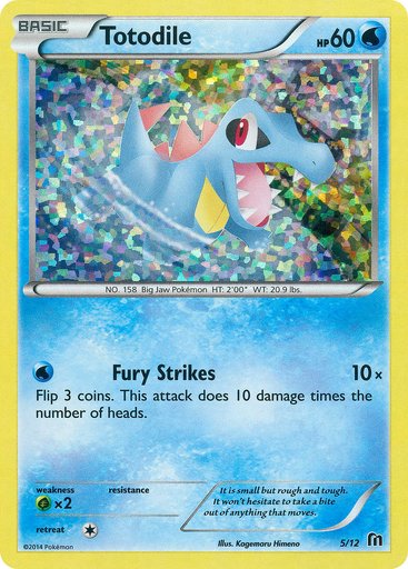 Totodile 005/012 card from McDonald's Promos 2016