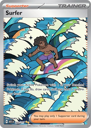 Surfer 293/217 card from ME: Ascended Heroes