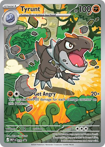 Tyrunt (Pokemon Center Exclusive) 070 card from ME: Mega Evolution Promo