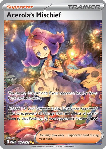Acerola's Mischief 183/132 card from ME01: Mega Evolution