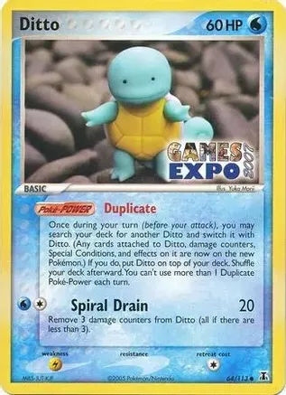 Ditto (Squirtle) (Games Expo 2007) 064/113 card from Miscellaneous Cards & Products