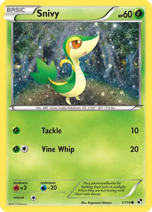 Snivy (Cosmos Holo) 001/114 card from Miscellaneous Cards & Products