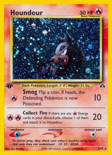 Houndour (5) 05/75 card from Neo Discovery