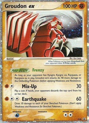 Groudon ex (EX Collector's Tins) 038 card from Nintendo Promos