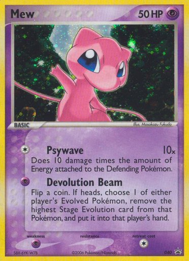 Mew (Trainer's Challenge Set) 040 card from Nintendo Promos