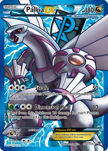Palkia EX (Team Plasma) (100 Full Art) 100/101 card from Plasma Blast