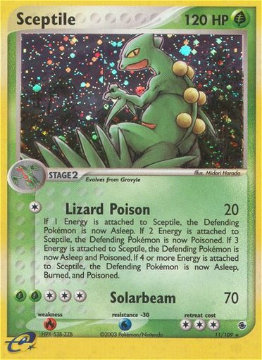 Sceptile 11/109 card from Ruby and Sapphire
