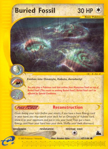 Buried Fossil 047/144 card from Skyridge
