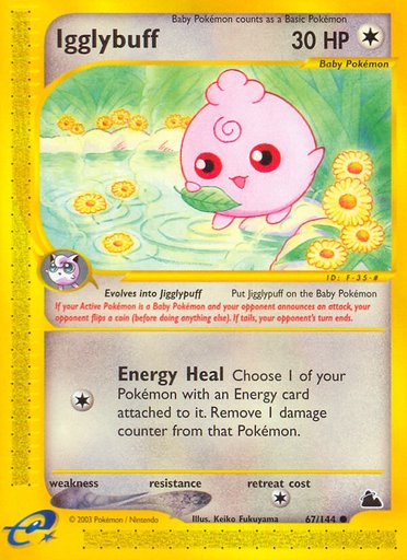 Igglybuff 067/144 card from Skyridge