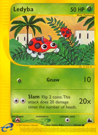 Ledyba (73) 073/144 card from Skyridge