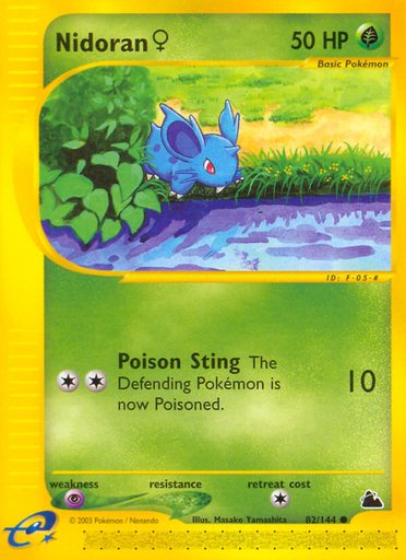 Nidoran F (82) 082/144 card from Skyridge