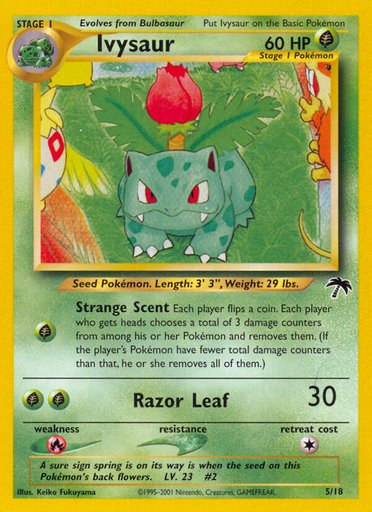 Ivysaur 05/18 card from Southern Islands