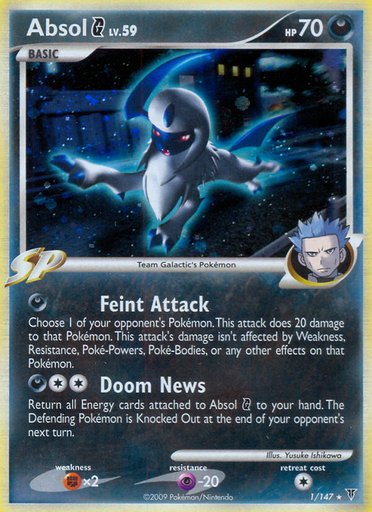 Absol G 1 card from Supreme Victors