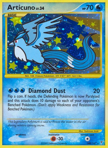 Articuno (148) 148 card from Supreme Victors