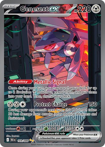 Genesect ex 169/086 card from SV: Black Bolt
