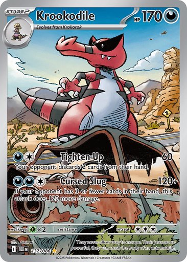 Krookodile 137/086 card from SV: Black Bolt