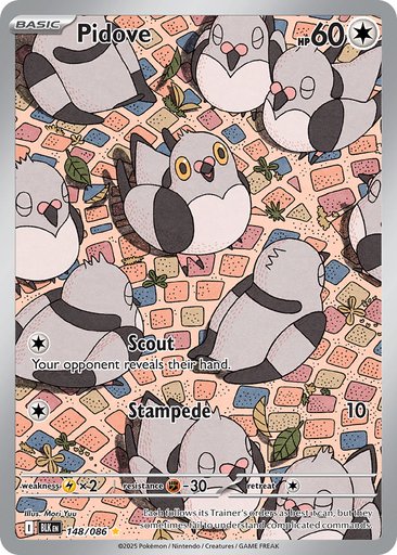 Pidove 148/086 card from SV: Black Bolt