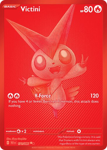 Victini 171/086 card from SV: Black Bolt