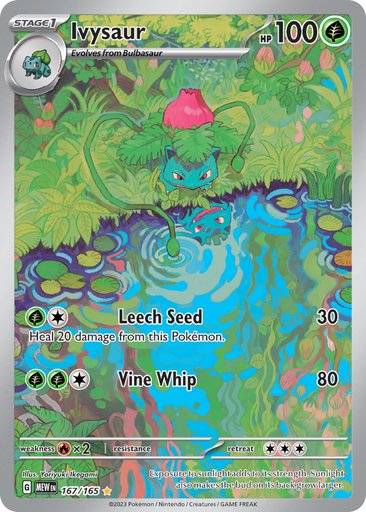 Ivysaur 167/165 card from SV: Scarlet & Violet 151