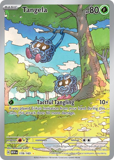 Tangela 178/165 card from SV: Scarlet & Violet 151
