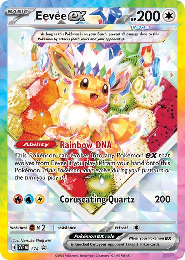 Eevee ex 174 card from SV: Scarlet & Violet Promo Cards