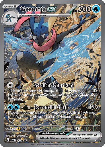 Greninja ex 132 card from SV: Scarlet & Violet Promo Cards