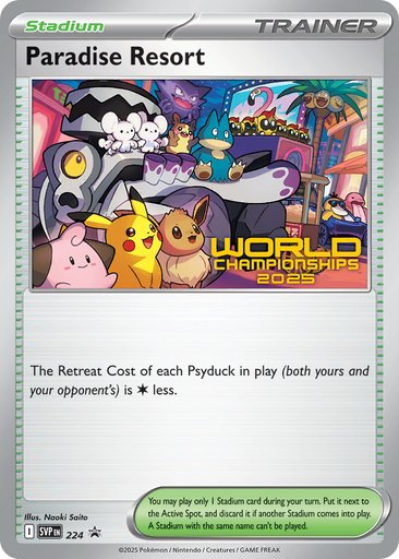 Paradise Resort (World Championships 2025) 224 card from SV: Scarlet & Violet Promo Cards