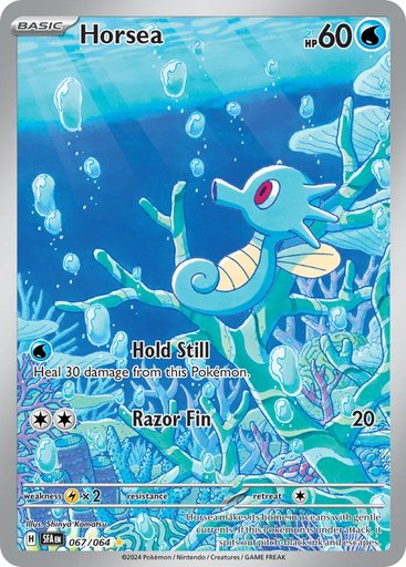 Horsea 067/064 card from SV: Shrouded Fable