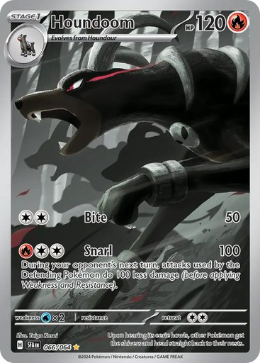 Houndoom 066/064 card from SV: Shrouded Fable