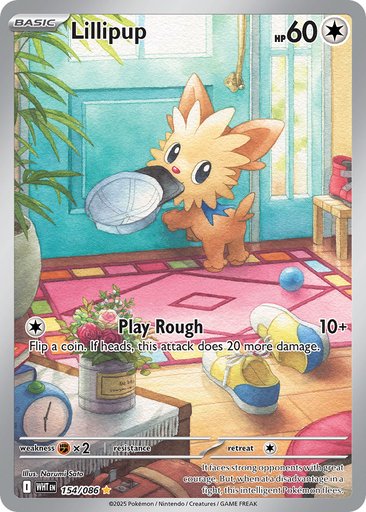 Lillipup 154/086 card from SV: White Flare