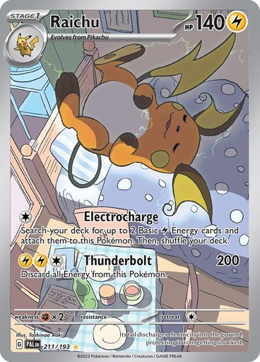 Raichu 211/193 card from SV02: Paldea Evolved
