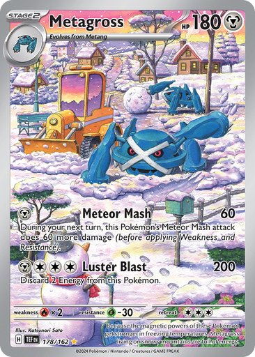 Metagross 178/162 card from SV05: Temporal Forces