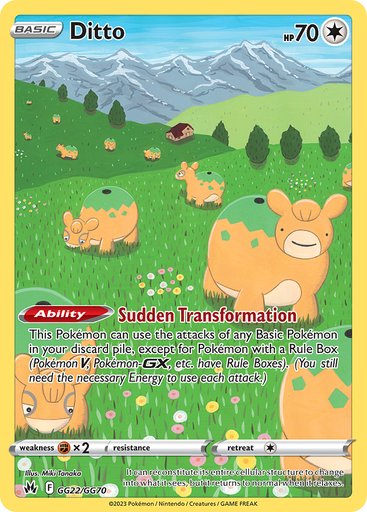 Ditto GG22/GG70 card from SWSH: Crown Zenith: Galarian Gallery