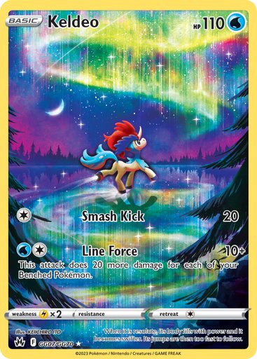 Keldeo GG07/GG70 card from SWSH: Crown Zenith: Galarian Gallery