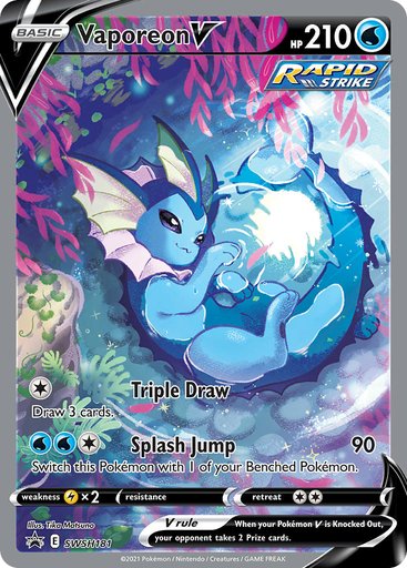Vaporeon V SWSH181 card from SWSH: Sword & Shield Promo Cards