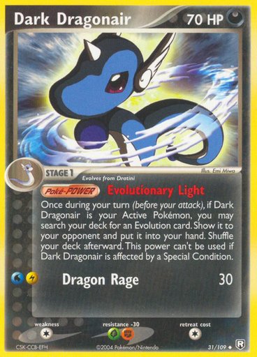 Dark Dragonair 31/109 card from Team Rocket Returns