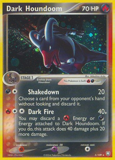 Dark Houndoom 5/109 card from Team Rocket Returns