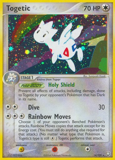 Togetic 14/109 card from Team Rocket Returns