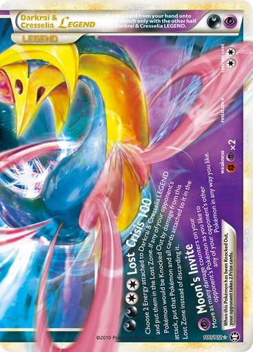 Darkrai & Cresselia Legend (Bottom) 100/102 card from Triumphant