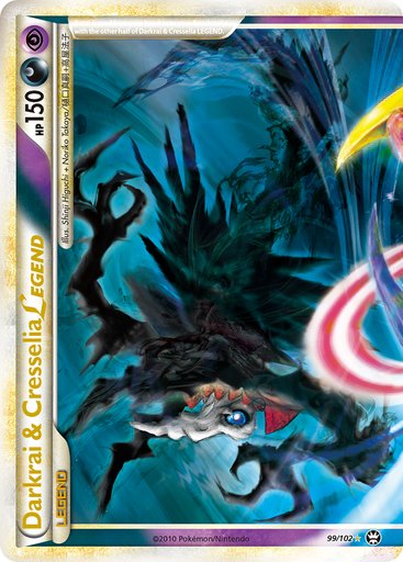 Darkrai & Cresselia Legend (Top) 99/102 card from Triumphant